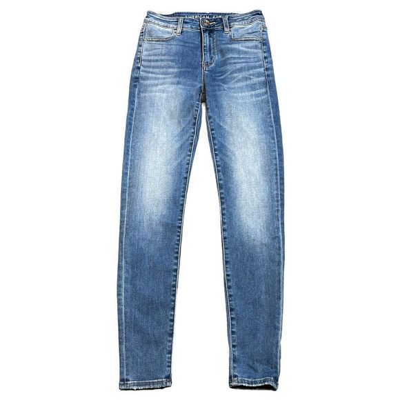 American Eagle Outfitters Denim - AMERICAN Eagle Outfitters Hi-Rise Jegging Stretch Denim Jegging Jeans Light Wash